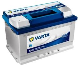 VARTA E43 - BATERIA 12V 72AH 680A +D 278X175X17