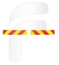 FAYCOM FA101173 - KIT 2 PLACAS VEHÍCULO PESADO 565 X 132 MM