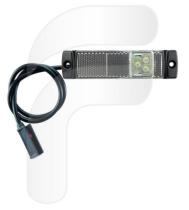 FAYCOM FA10203424A - LUZ POSICIÓN DELANTERA LED 24V CON CABLE SNAP-IN