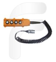 FAYCOM FA400034 - MANDO COMPLETO 4 PULSADORES CON ESPIRAL Y CONECTOR