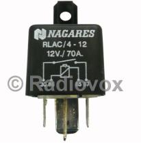 RADIO RLAC412 - RELE 12V-70A (4 TERMINALES)
