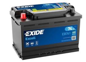 EXIDE EB741 - BATERIA 12V 74AH 680A +I 278X175X19