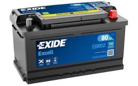 EXIDE EB802 - BATERIA 12V 80AH 700A +D 315X175X17