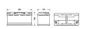 EXIDE EL1000 - BATERIA 100 AH.