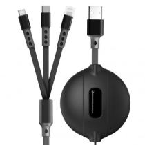NER-TOR 53040088600 - CARGADOR PARA  MÓVIL 3 EN 1 RETRÁCTIL
