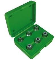 JBM 51409 - SET DE 6 PIEZAS DE 1/2" PUNTA 12 CANTOS INVIOLABLE / PUNTA X