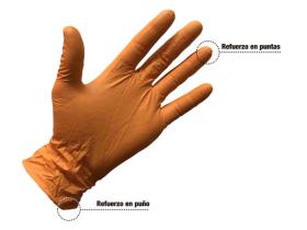 GRASPER GUANTES 8960L - GUANTES DIAMANTADOS NARANJA TALLA L 50 UNDS