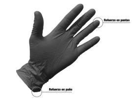GRASPER GUANTES 8970M - GUANTES DIAMANTADOS NEGRO M  50 UNDS