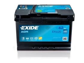 EXIDE EK620 - EXIDE .AGM 62AH 242X175X190 DER