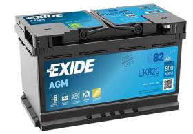 EXIDE EK820 - EXIDE .AGM 82AH 315X175X190 DER