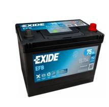 EXIDE EL754 - EXIDE EFB 75 AH  270X175X222  DER