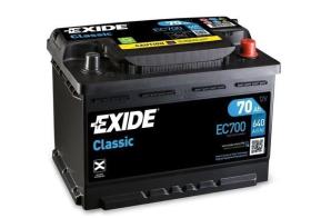 EXIDE EC700 - EXIDE CLASSIC 70 AH  278X175X190  DER